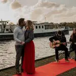 Special waterside proposal with live music